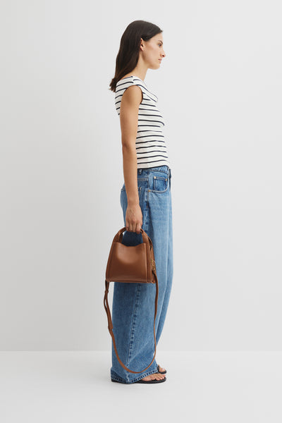 Mini Middle Zip Crossbody Bag