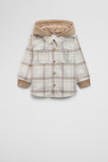 Organically Grown Cotton Hooded Check Shirt