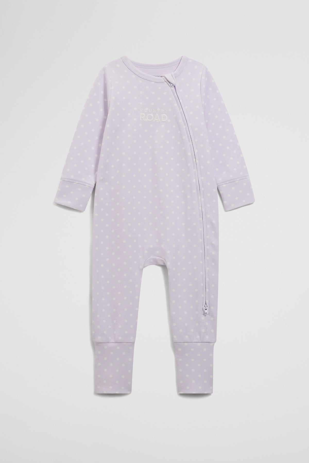 Organically Grown Cotton Logo Zip Jumpsuit