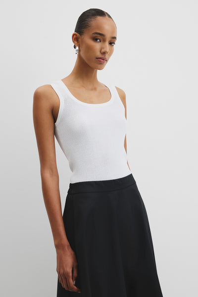 Waffle Crew Knit Tank