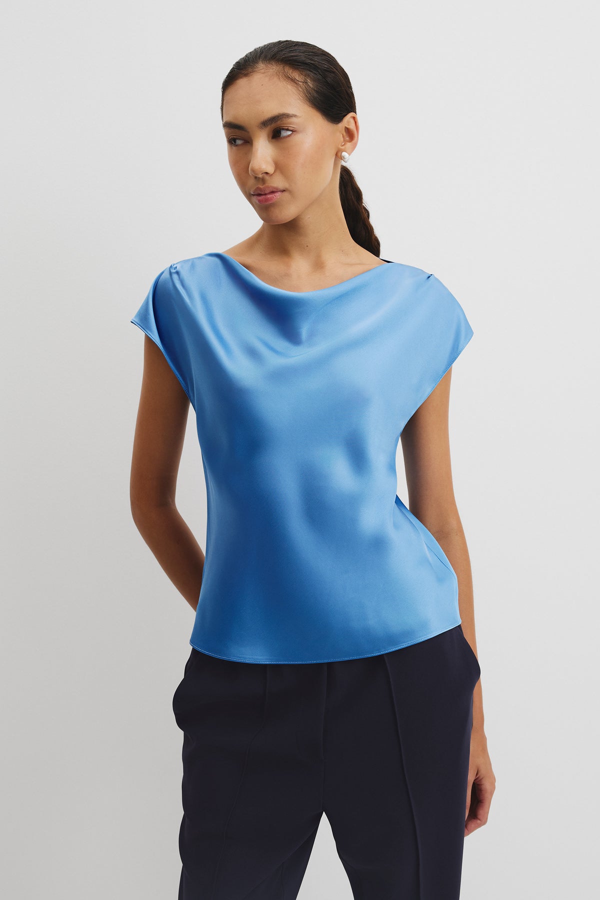 Satin Shell Top