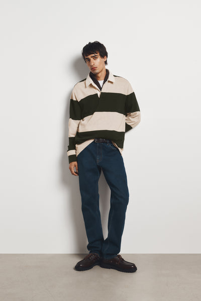 Australian Cotton Stripe Rugby Polo
