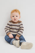 Crew Neck Stripe Knit