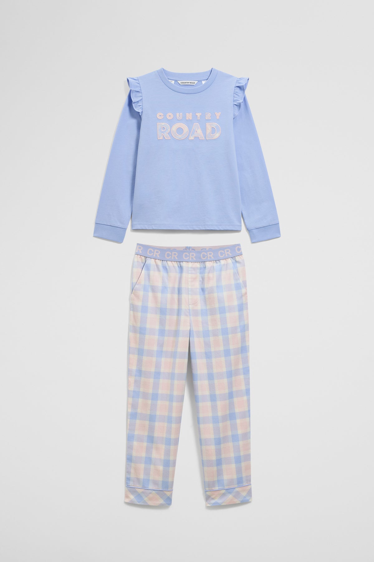 Australian Cotton Check Logo Pyjama Set
