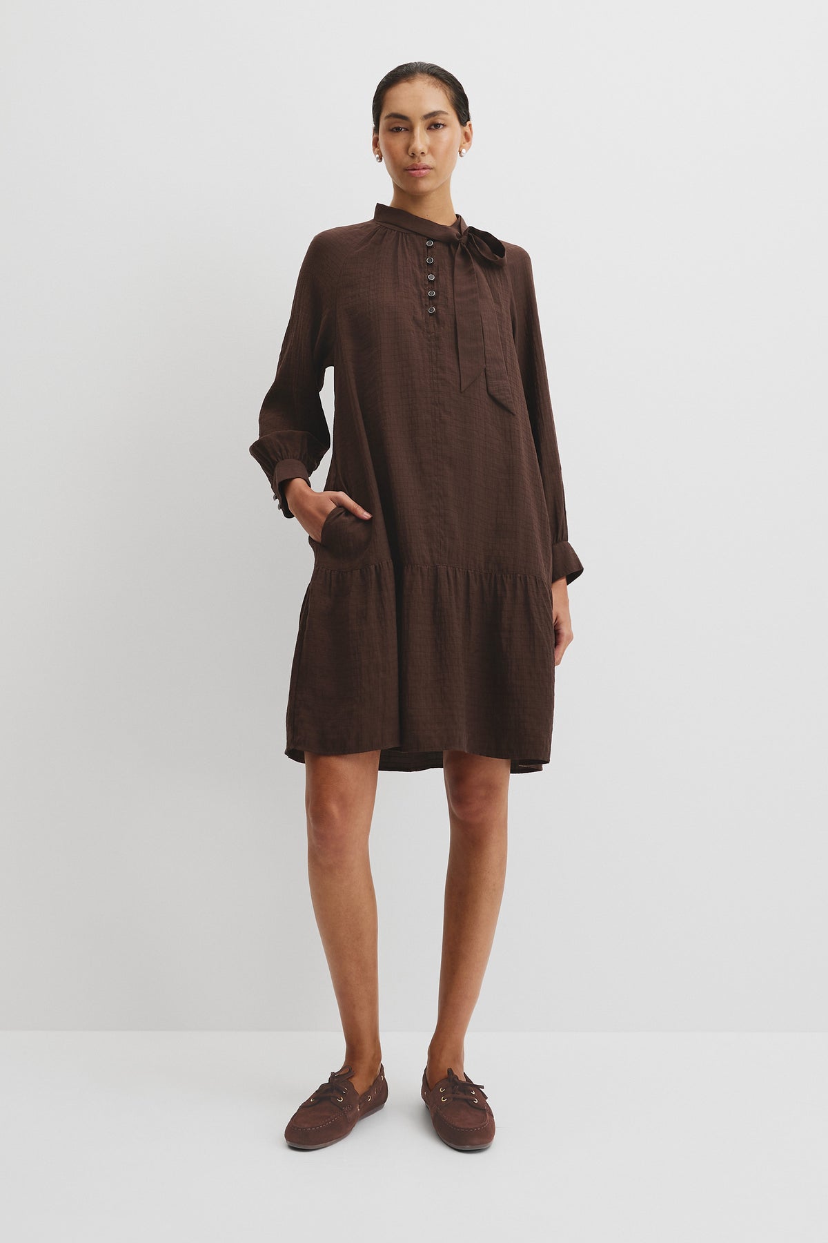 Textured Smock Dress