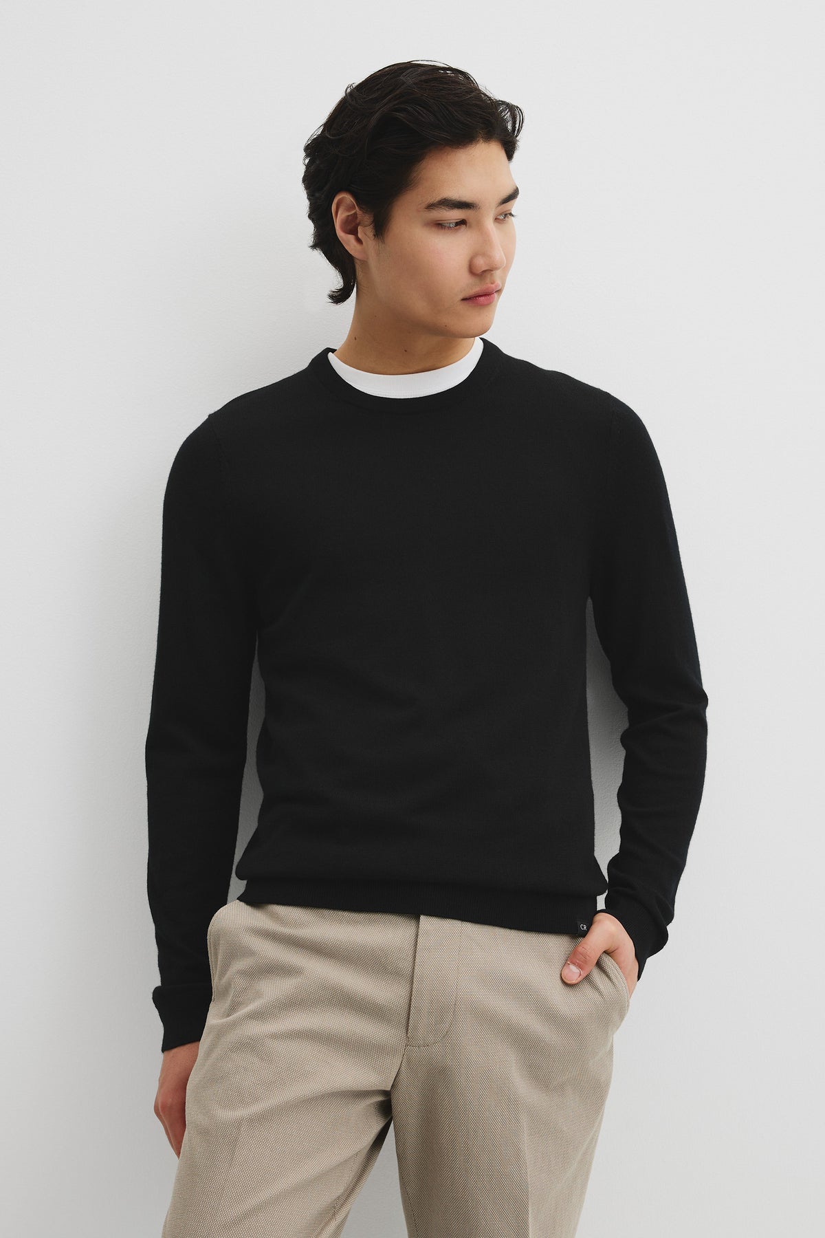 Australian Merino Wool Long Sleeve Crew Neck Knit