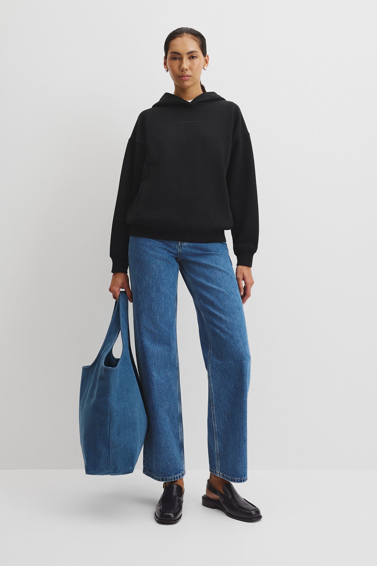 Australian Good Earth Cotton Pull Over Hooded Sweat