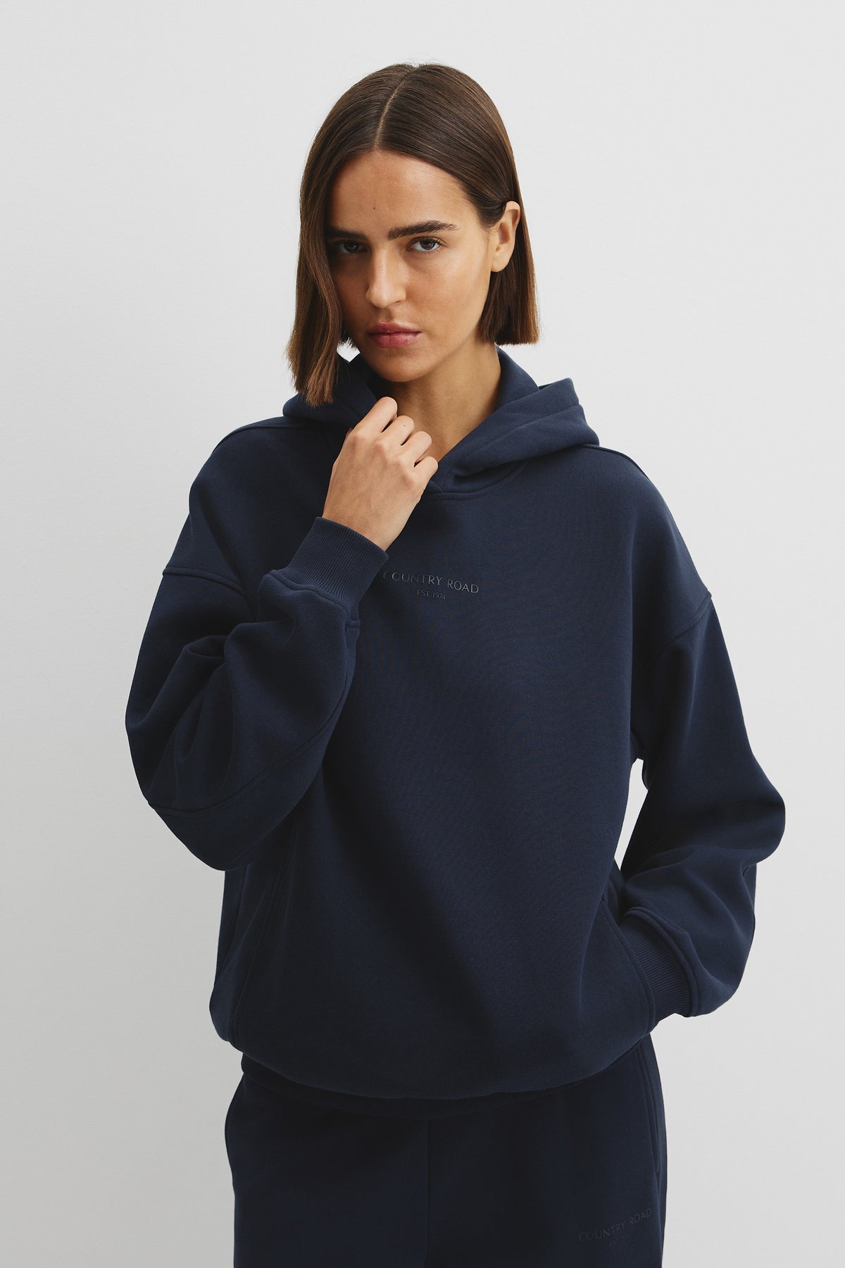 Australian Good Earth Cotton Pull Over Hooded Sweat