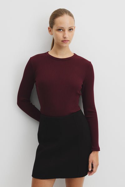 Long Sleeve Rib Top