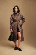 Leopard Jacquard Coat