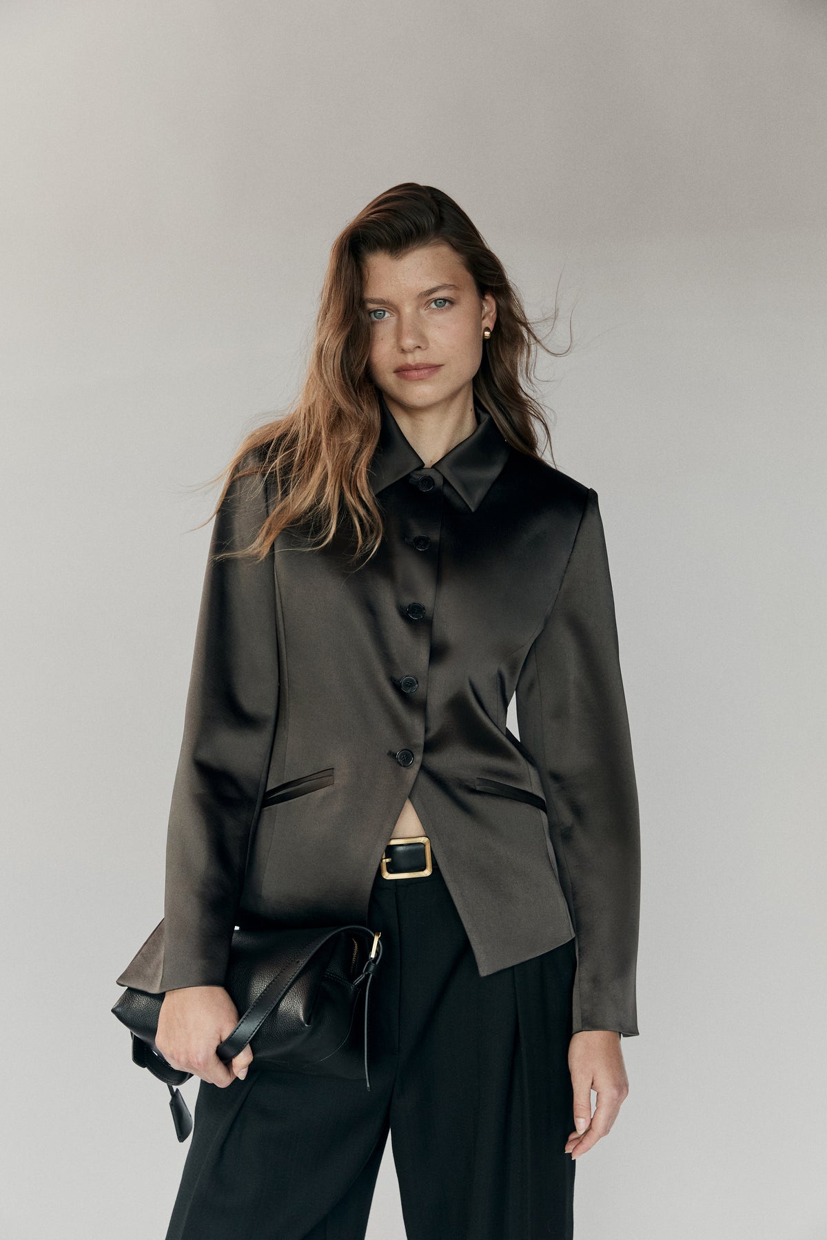 Satin Collar Jacket