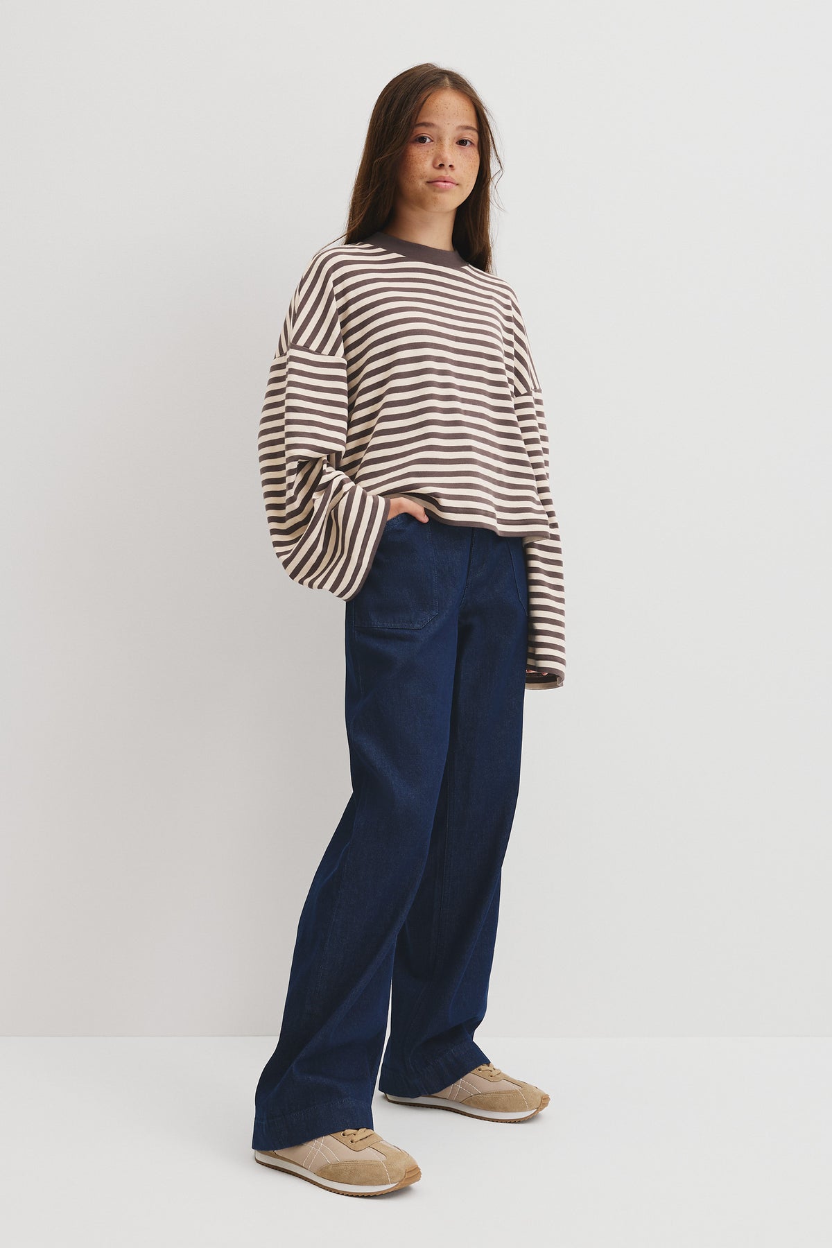 Teen Relaxed Stripe Long Sleeve T-Shirt