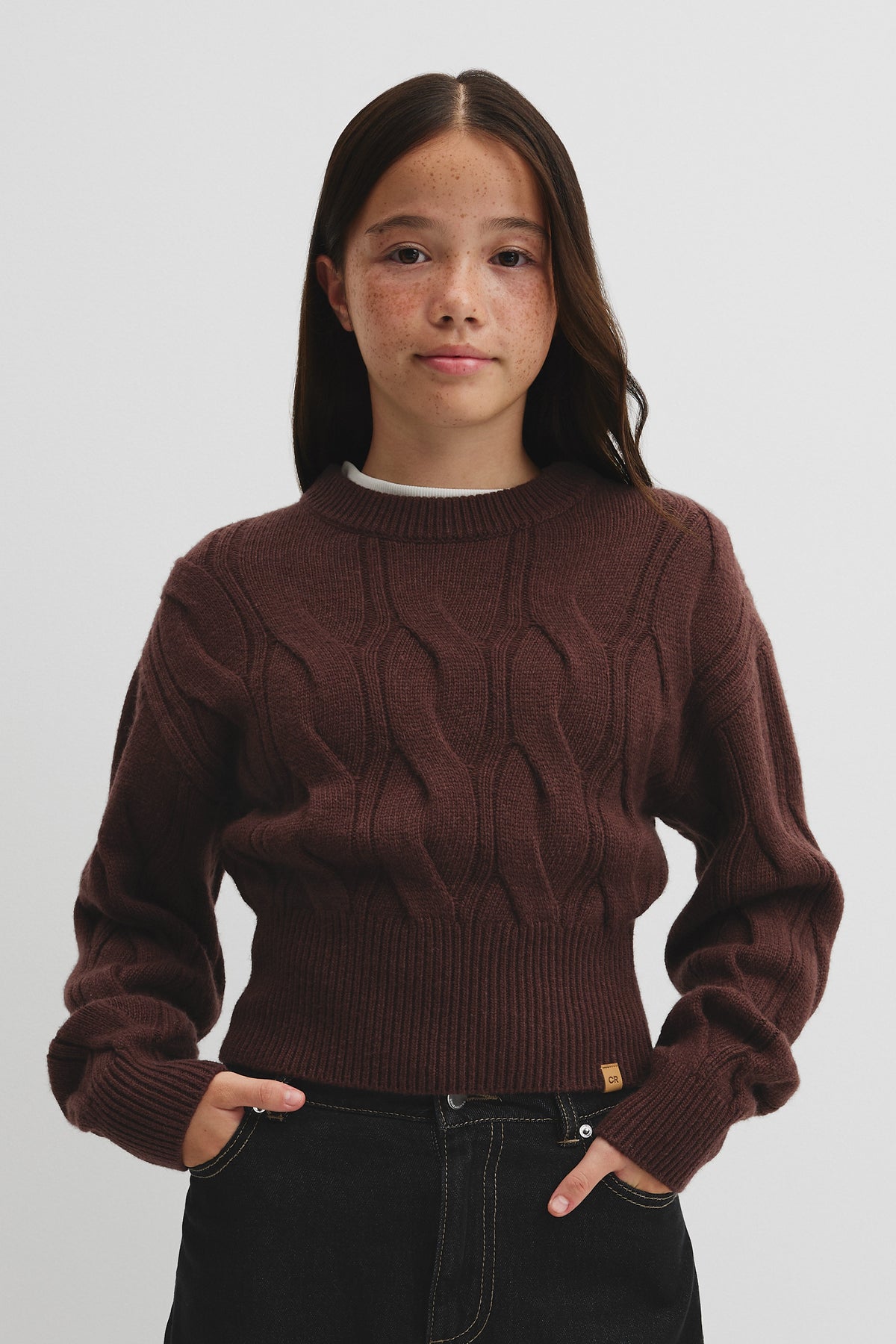Teen Relaxed Cable Knit