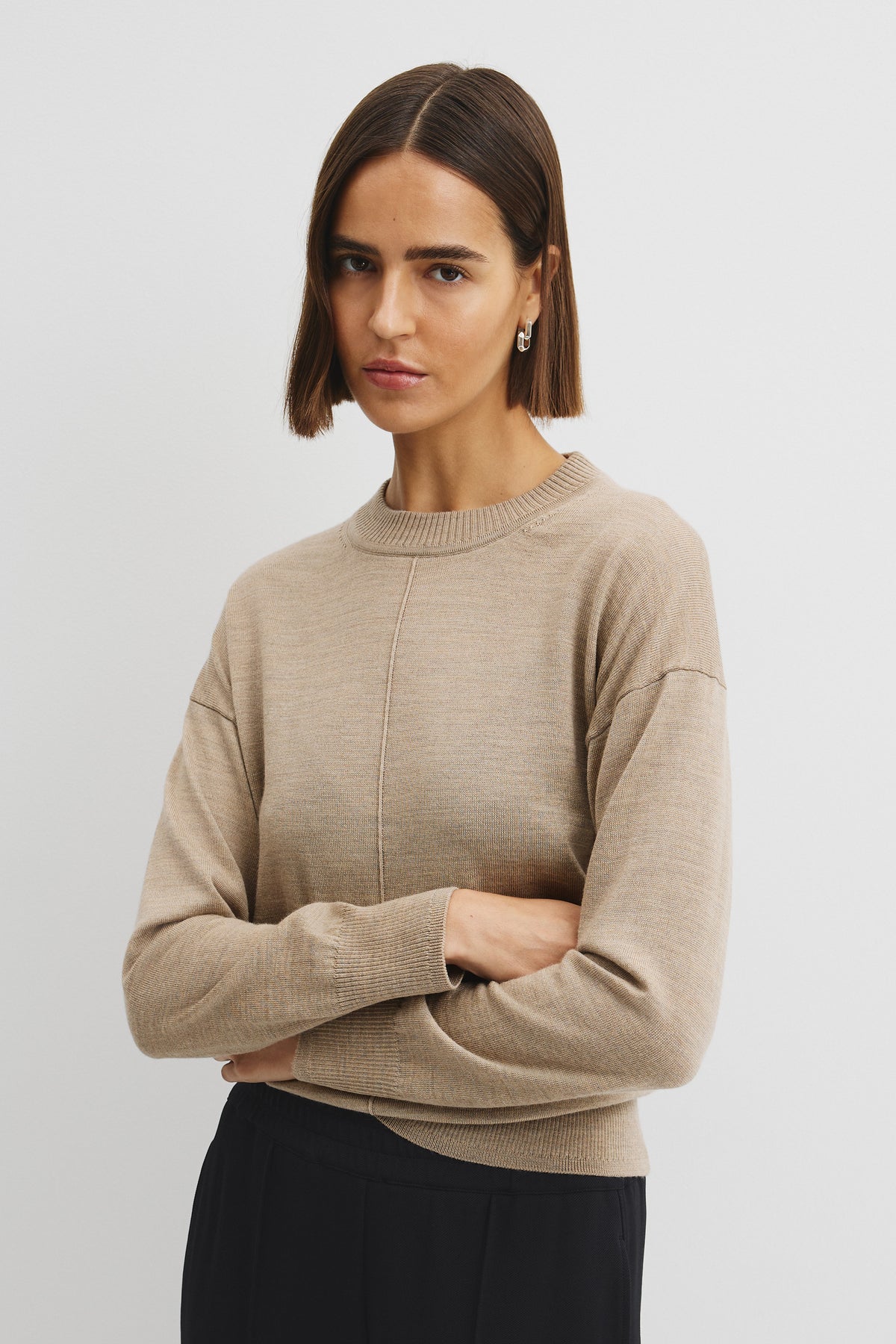 Lightweight Merino Crew Neck Knit