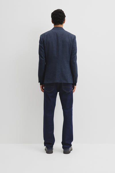 Regular Fit Wool Blend Texture Jacket