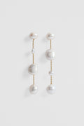 Lila Freshwater Pearl Long Drop Earring