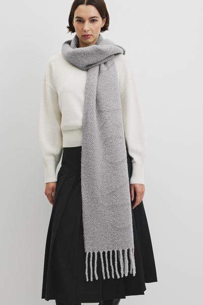 Alpaca Blend Herringbone Scarf