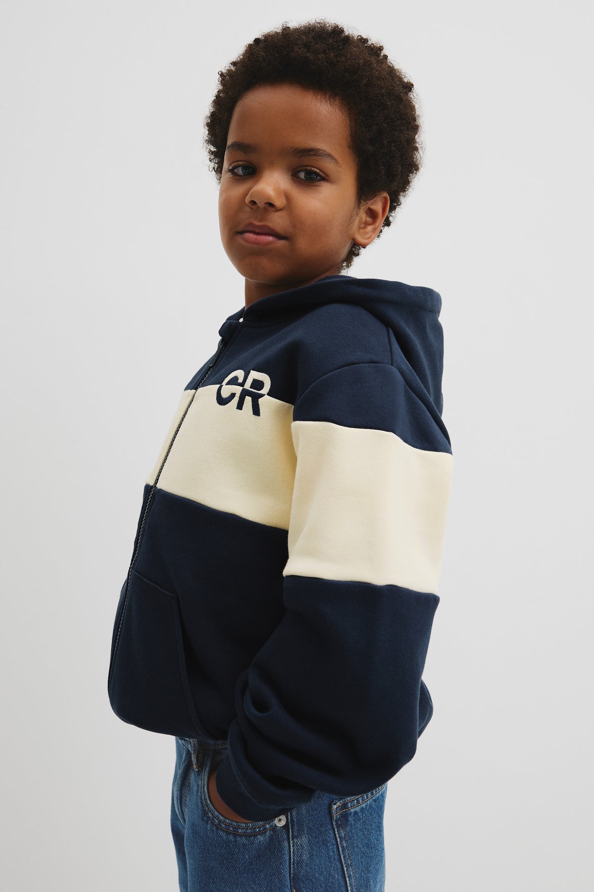 Zip Through Hooded Sweat