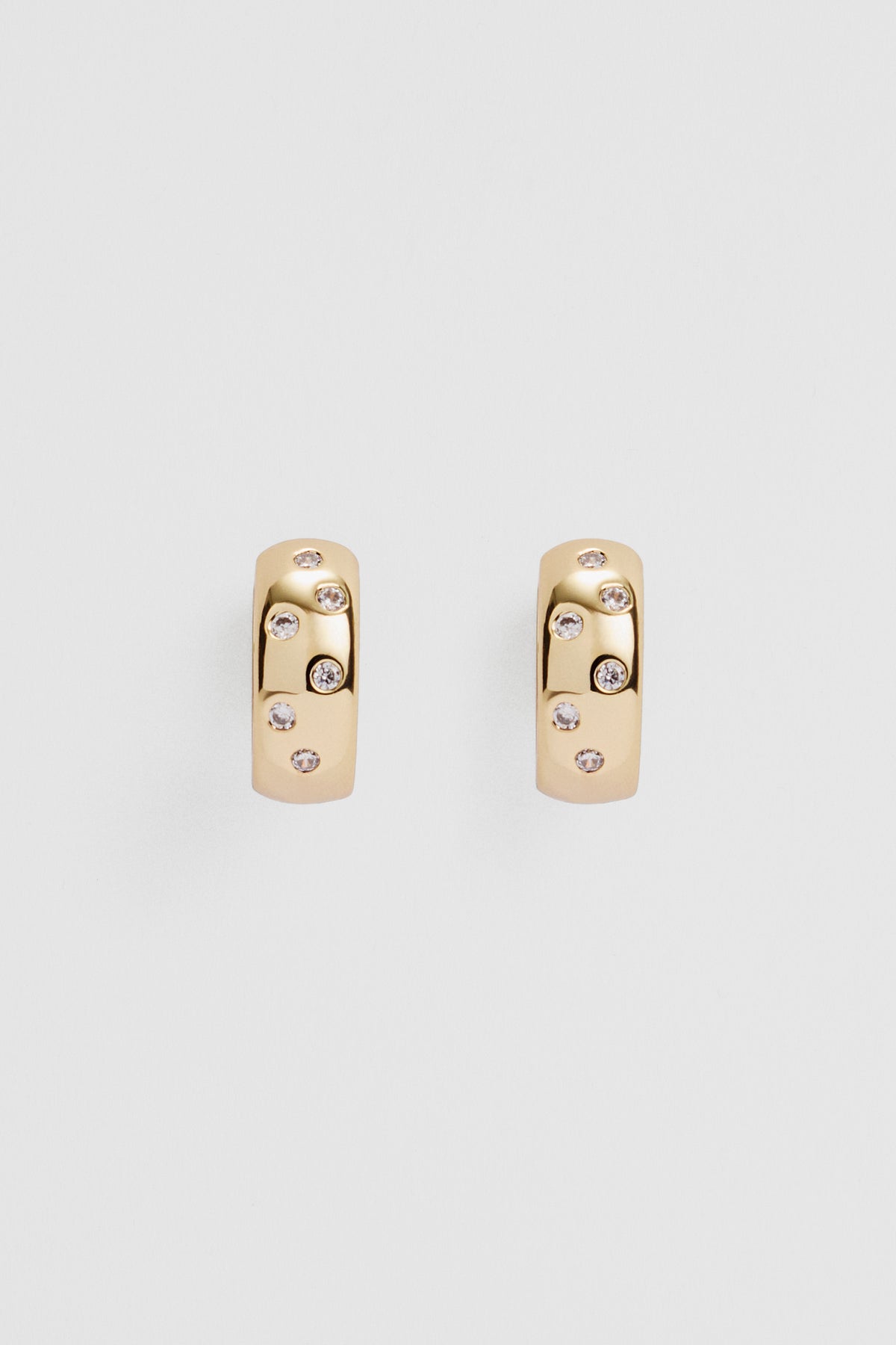 Mara Crystal Hoop Earring