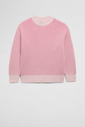 Organically Grown Cotton Contrast Fisherman Knit