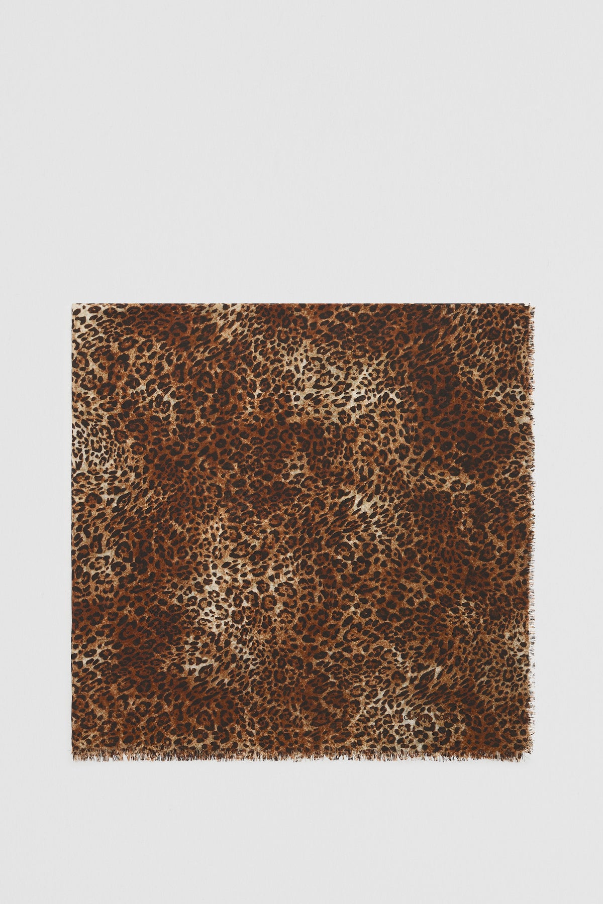 Wool Leopard Scarf