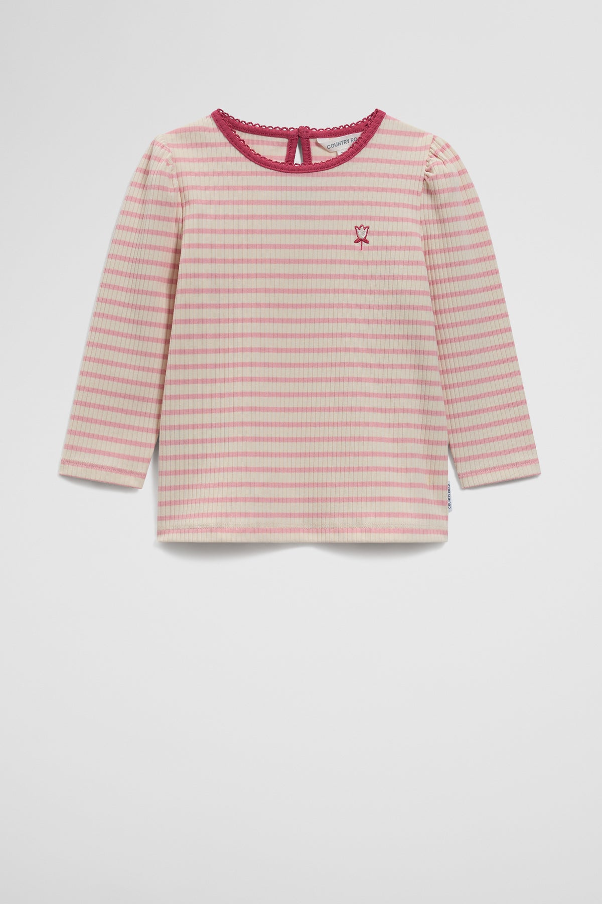 Rib Puff Sleeve Top