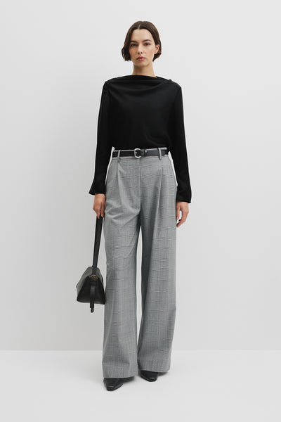 Draped Long Sleeve Shirt