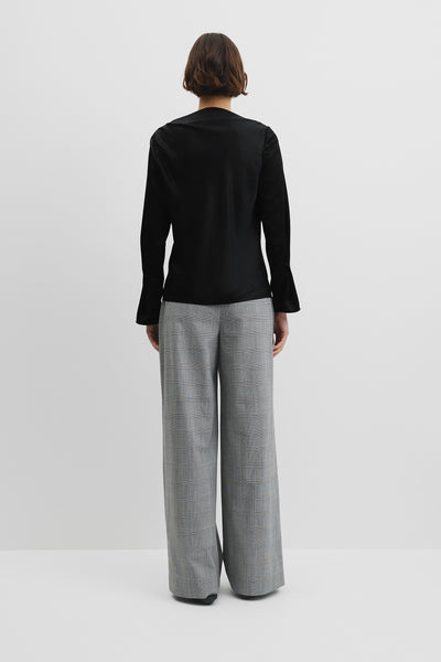 Draped Long Sleeve Shirt