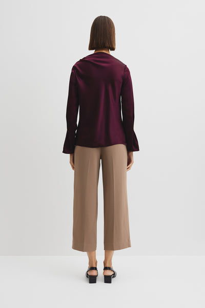 Draped Long Sleeve Shirt