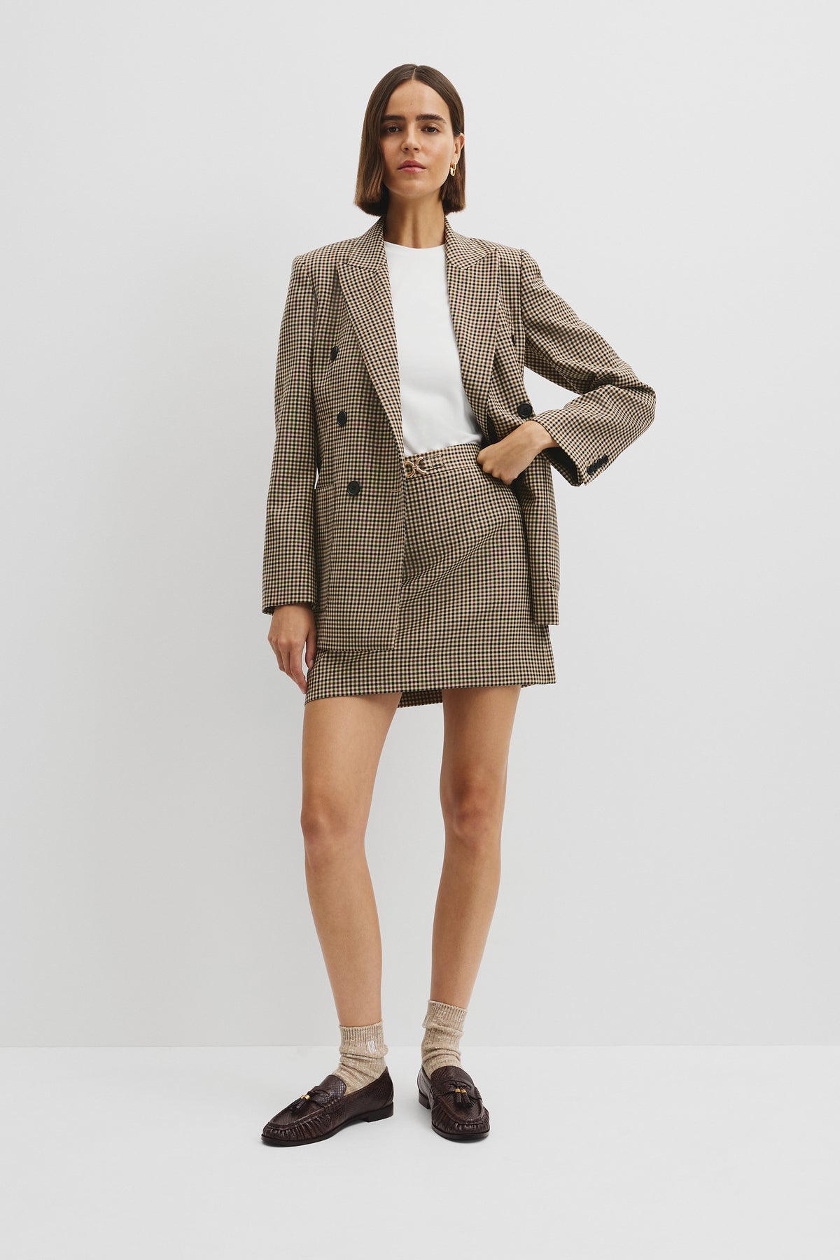 Wool Mini Skirt