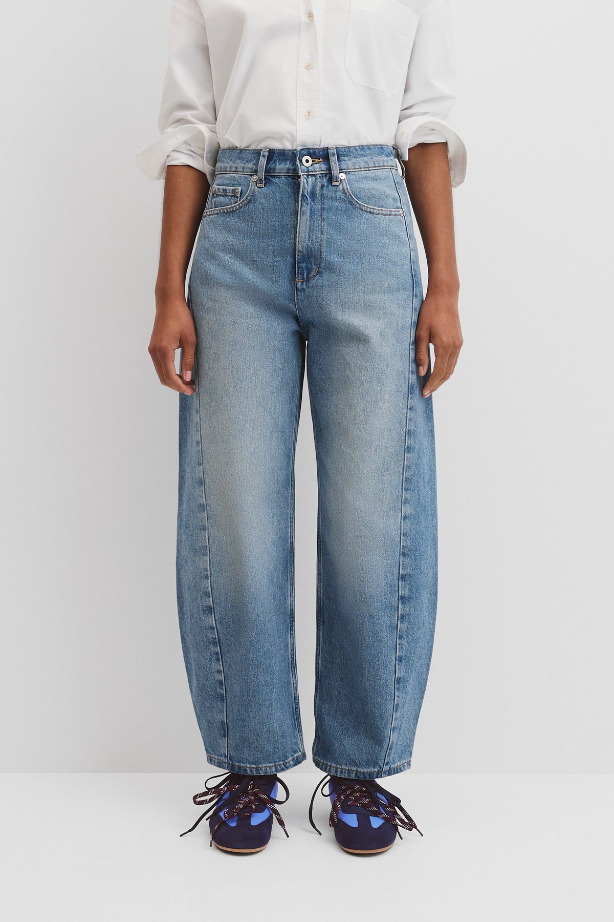 High Rise Barrel Jean