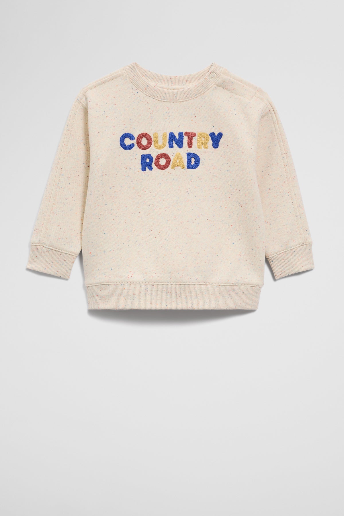 Australian Cotton Contrast Boucle Sweat