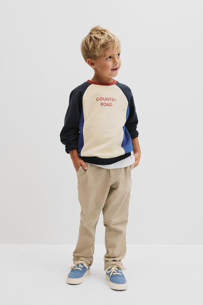 Spliced Logo Oversized Sweat