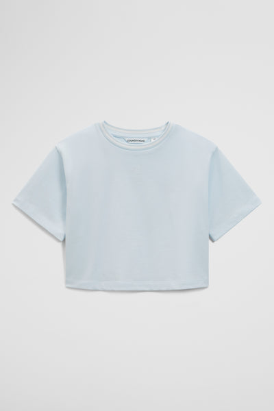Australian Cotton Short Sleeve Crop Boxy T-Shirt