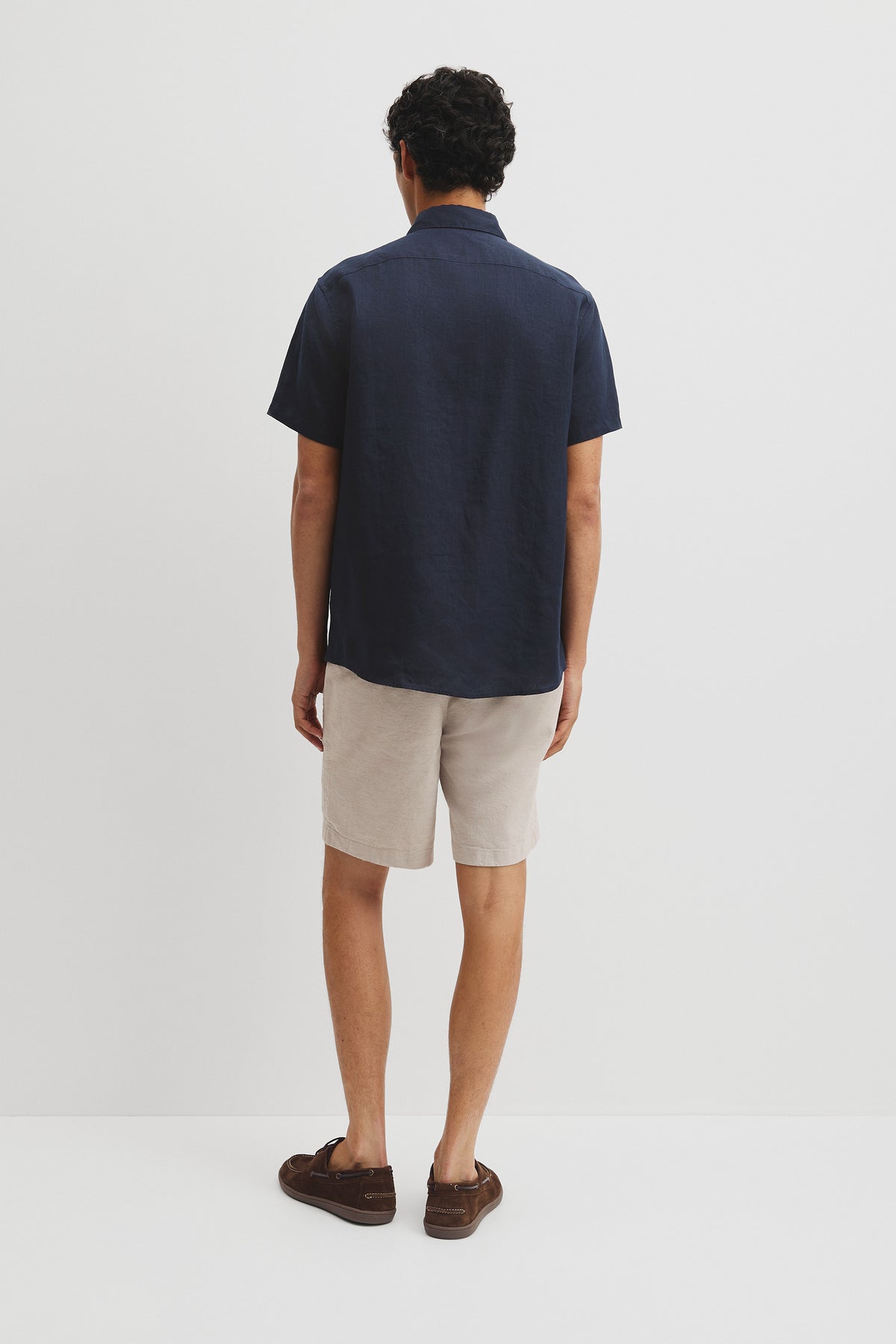Regular Fit Short Sleeve Linen Shirt