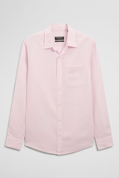 Regular Fit Long Sleeve Linen Shirt
