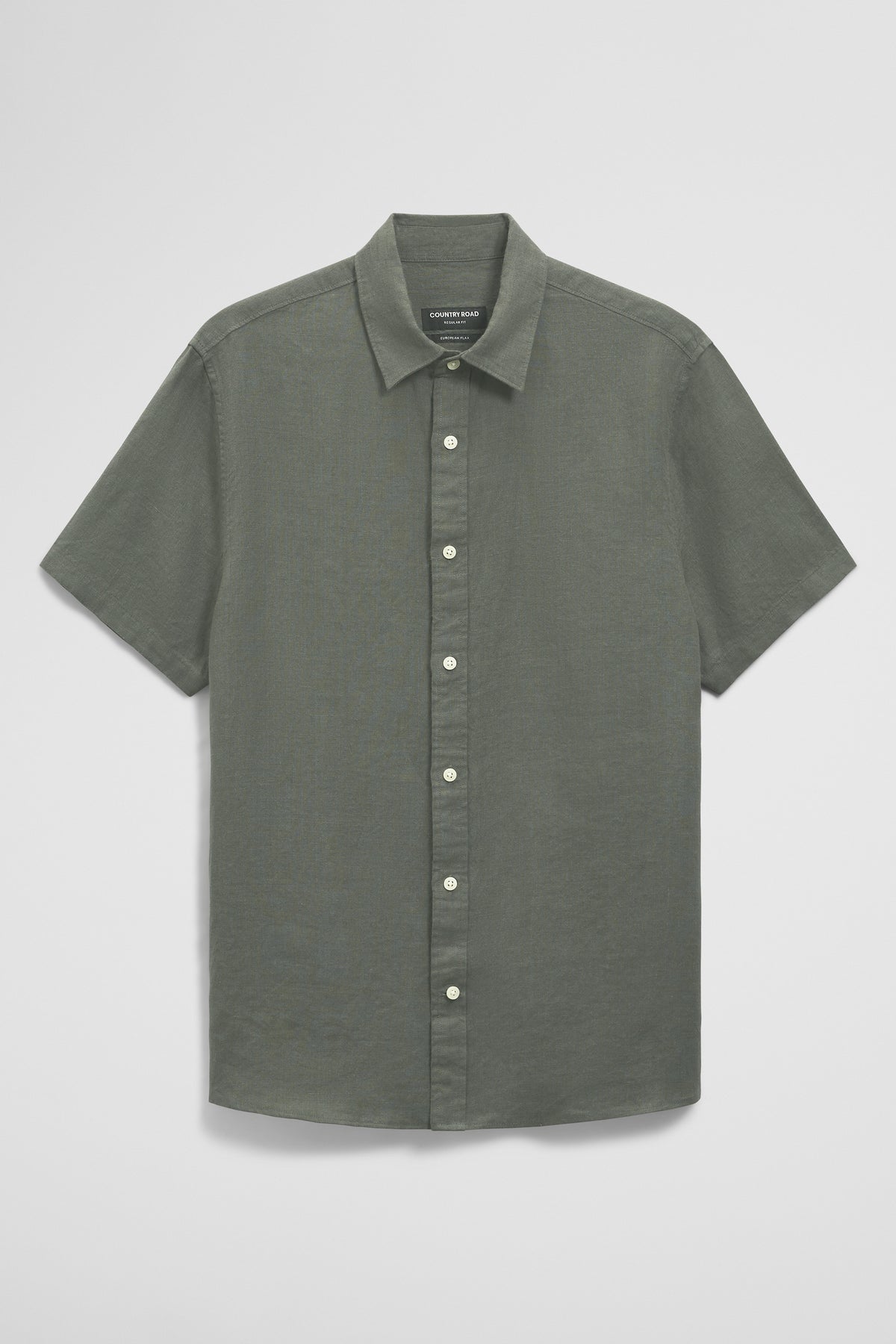 Short Sleeve Regular Fit Linen Shirt