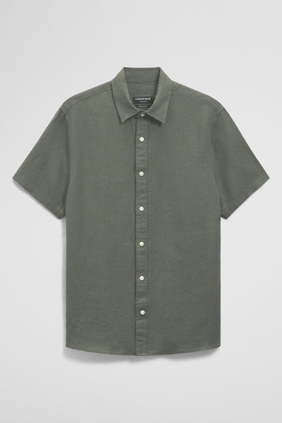 Short Sleeve Regular Fit Linen Shirt