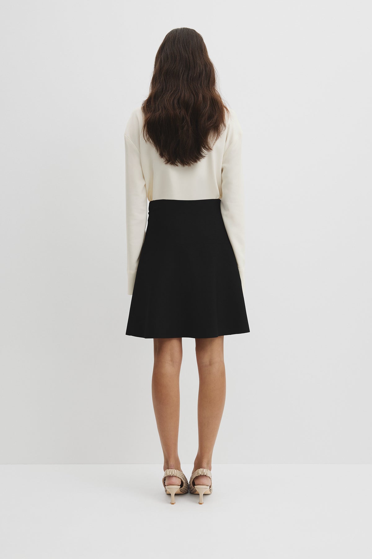 Compact Knit Mini Skirt
