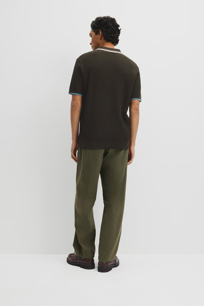 Australian Good Earth Cotton Tapered Trophy Polo