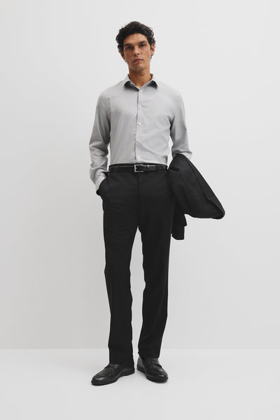 Slim Micro Houndstooth Travel Shirt