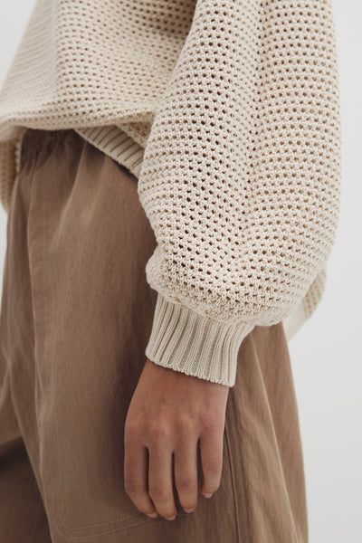 Longsleeve Relaxed Crochet Knit