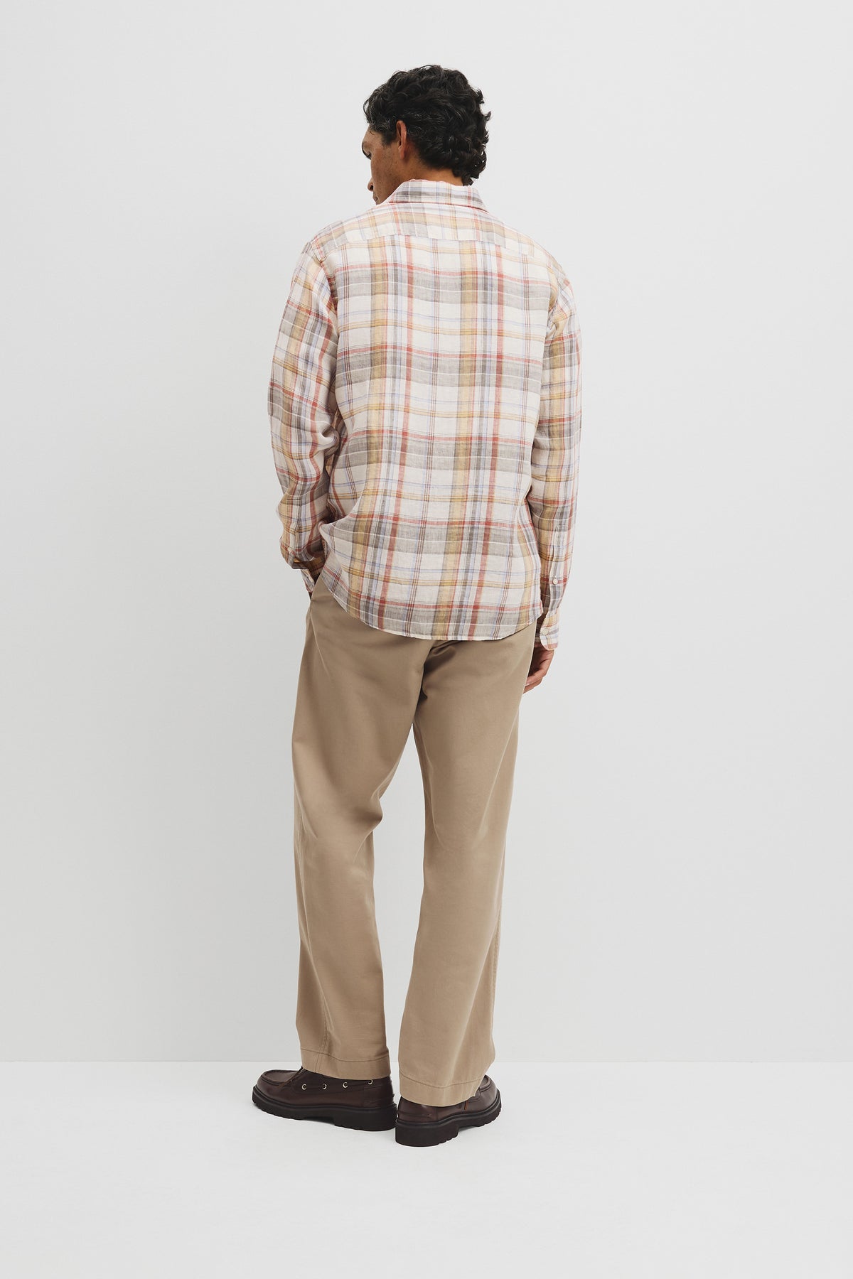 Regular Fit Linen Check Shirt