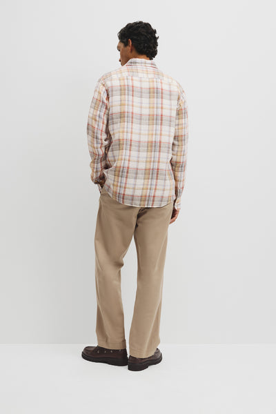 Regular Fit Linen Check Shirt