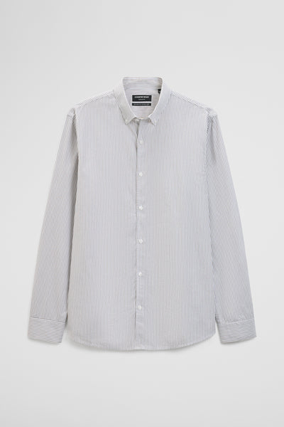 Regular Fit Cotton Stripe Shirt