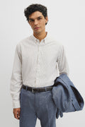 Regular Fit Cotton Grid Shirt