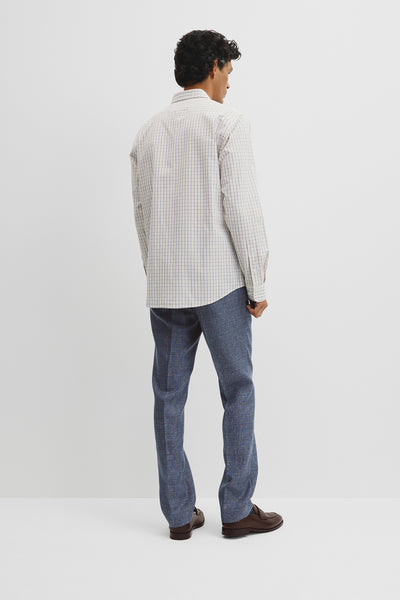 Regular Fit Cotton Grid Shirt