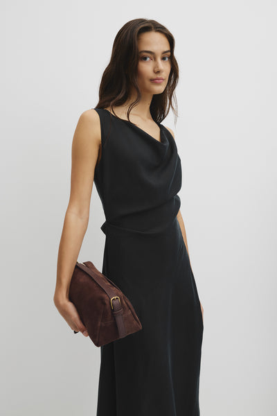 Cowl Neck Midi Dress