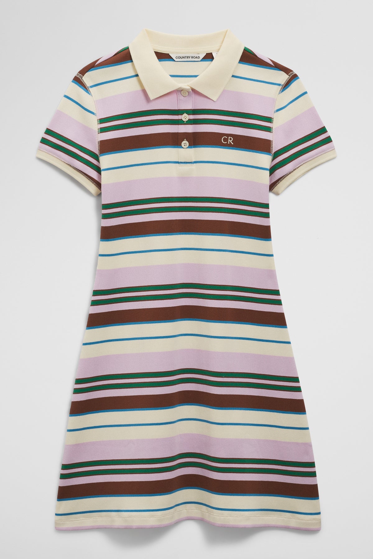 Short Sleeve Collar Polo Dress