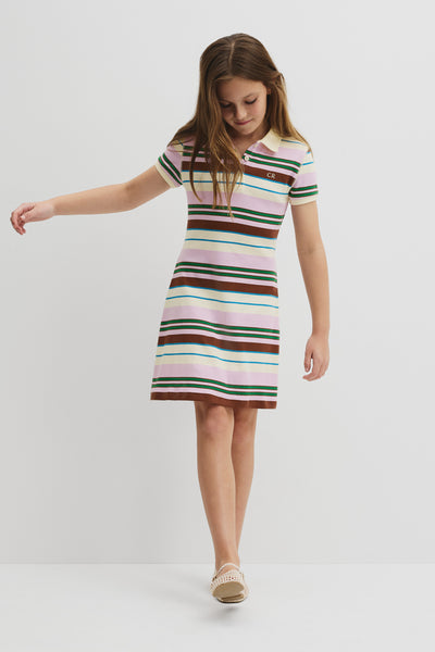 Short Sleeve Collar Polo Dress